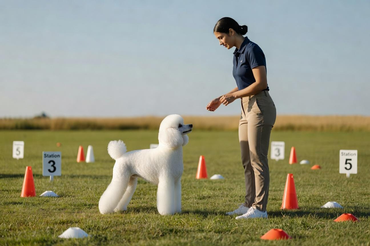 Rally obedience z pudlem: sport dla inteligentnej rasy